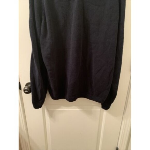 Wilke Rodriguez Men's XL 1/4 Zip Sweater Pullover Navy Blue Collared - Picture 6 of 10
